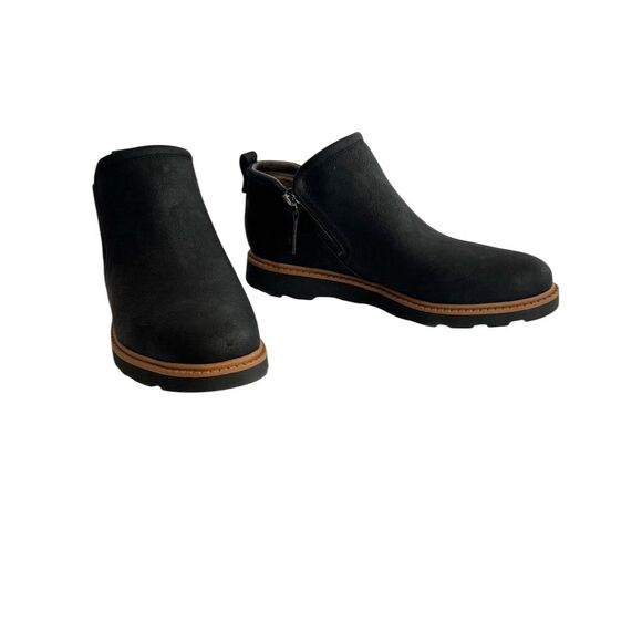 Dr. Scholl’s Shoes - Dr. Scholl's Women's Margo Bootie Black Size 8M Zipper Closure Bikercore